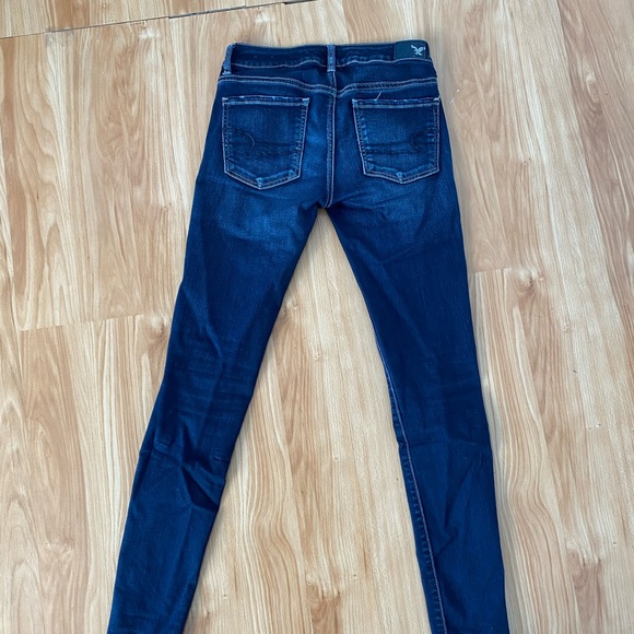 American Eagle Blue Jeggings - Picture 3 of 4
